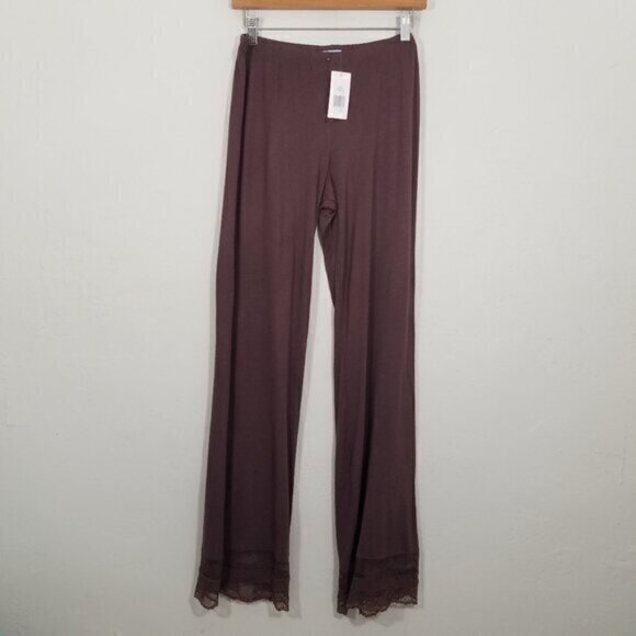 NWT Eberjey Saskia Wide Leg Pajama Pants Size L - Picture 1 of 6